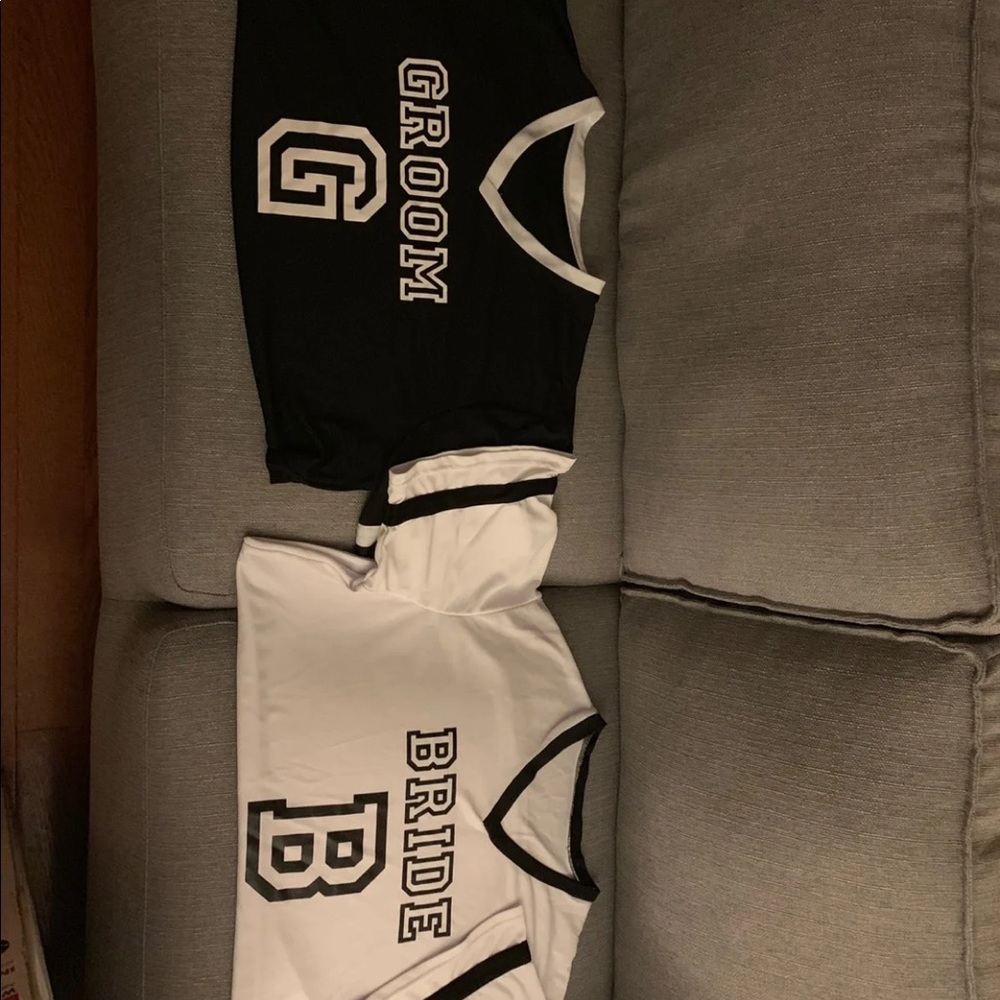 Bride and groom tees